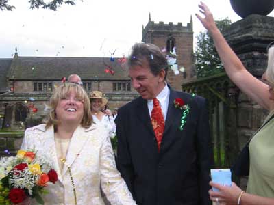 Missy, Mike & confetti galore.